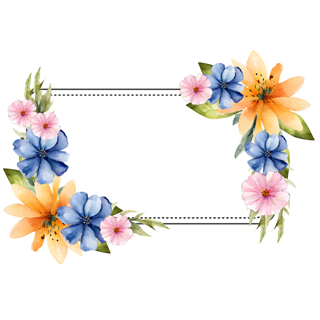 Floral Frame PNG Free Download Transparent Beauty for Your Creations_10.webp